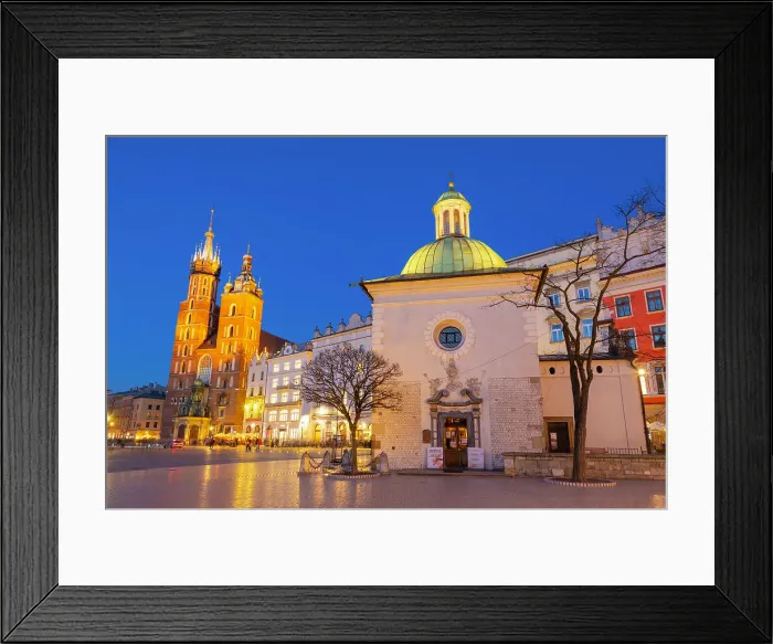 Framed Print : Church of St. Wojciech, St. Mary's Basilica, Main Market Square, UNESCO World Heritage Site, Krakow, Poland, Europe Framed Print : Church of St. Wojciech, St. Mary's Basilica, Main Market Square, UNESCO World Heritage Site, Krakow, Poland, Europe
