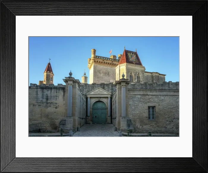 Framed Print : Uzes Castle, Uzes, Gard, Provence, France, Europe Framed Print : Uzes Castle, Uzes, Gard, Provence, France, Europe