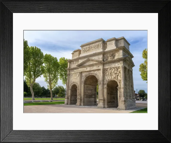 Framed Print : Arc de Triomphe d'Orange, ancient arc of Orange, UNESCO World Heritage Site, Orange, Provence, France, Europe