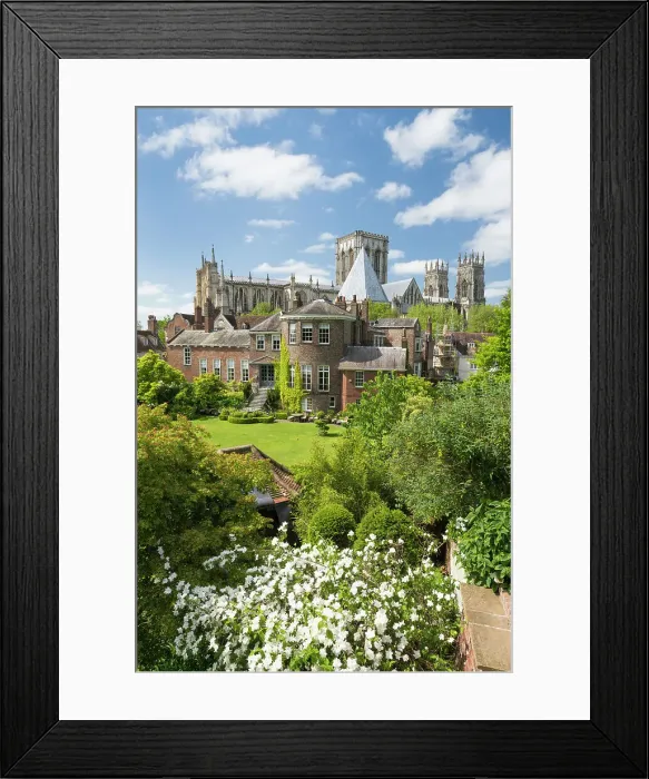 Framed Print : York Minster and Greys Court from the Bar Walls in springtime, York, Yorkshire, England, United Kingdom, Europe Framed Print : York Minster and Greys Court from the Bar Walls in springtime, York, Yorkshire, England, United Kingdom, Europe