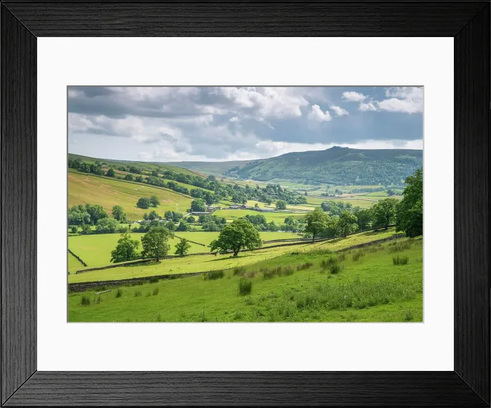 Framed Print : Appletreewick village and the River Wharfe with distant Simon's Seat in Wharfedale, The Yorkshire Dales, Yorkshire, England, United Kingdom, Europe Framed Print : Appletreewick village and the River Wharfe with distant Simon's Seat in Wharfedale, The Yorkshire Dales, Yorkshire, England, United Kingdom, Europe