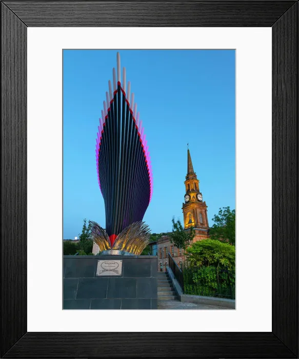 Framed Print : The Endeavour Sculpture, Town Hall in background, Port Glasgow, Inverclyde, Scotland, United Kingdom, Europe Framed Print : The Endeavour Sculpture, Town Hall in background, Port Glasgow, Inverclyde, Scotland, United Kingdom, Europe
