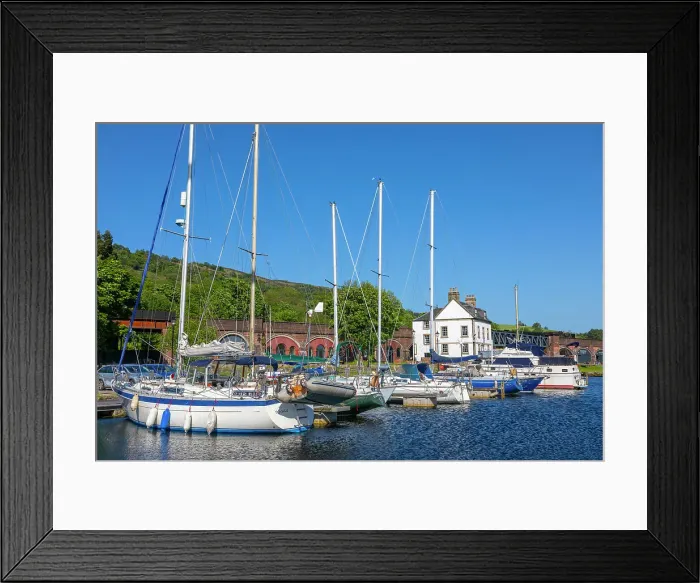 Framed Print : Bowling harbour, Lower Basin, Forth and Clyde Canal, Bowling, West Dunbartonshire, Scotland, United Kingdom, Europe Framed Print : Bowling harbour, Lower Basin, Forth and Clyde Canal, Bowling, West Dunbartonshire, Scotland, United Kingdom, Europe