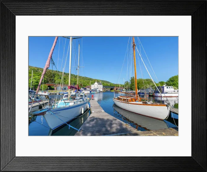 Framed Print : Bowling harbour, Lower Basin, Forth and Clyde Canal, Bowling, West Dunbartonshire, Scotland, United Kingdom, Europe Framed Print : Bowling harbour, Lower Basin, Forth and Clyde Canal, Bowling, West Dunbartonshire, Scotland, United Kingdom, Europe