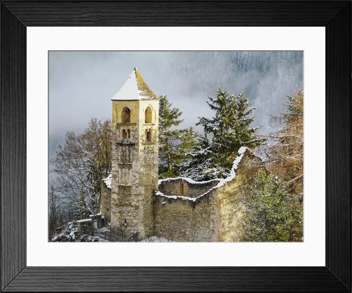 Framed Print : Sent's former church, which burned in the early 1600s, Sent, Graubunden, Switzerland, Europe Framed Print : Sent's former church, which burned in the early 1600s, Sent, Graubunden, Switzerland, Europe