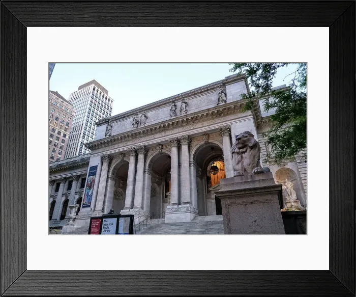 Framed Print : Architectural detail of the New York Public Library (NYPL), second largest in the USA and fourth largest in the world, New York City, United States of America, North America Framed Print : Architectural detail of the New York Public Library (NYPL), second largest in the USA and fourth largest in the world, New York City, United States of America, North America