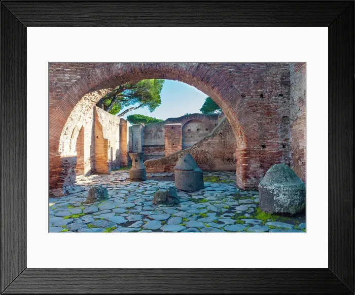 Framed Print : House of the Millstones, Ostia Antica archaeological site, Ostia, Rome province, Latium (Lazio), Italy, Europe Framed Print : House of the Millstones, Ostia Antica archaeological site, Ostia, Rome province, Latium (Lazio), Italy, Europe