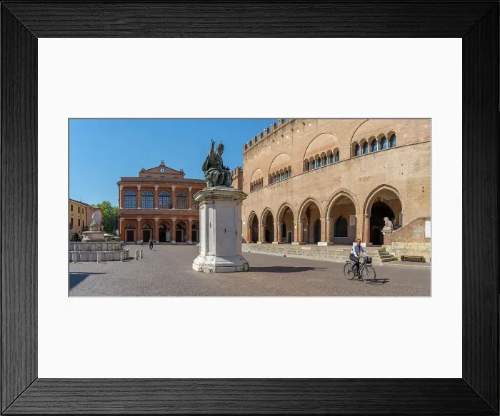 Framed Print : View of Teatro Amintore Galli and Palazzo del Podesta in Piazza Cavour in Rimini, Rimini, Emilia-Romagna, Italy, Europe Framed Print : View of Teatro Amintore Galli and Palazzo del Podesta in Piazza Cavour in Rimini, Rimini, Emilia-Romagna, Italy, Europe
