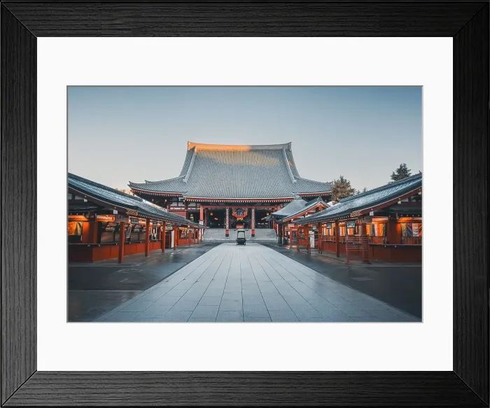 Framed Print : Senso-ji Temple at sunrise, Tokyo, Honshu, Japan, Asia Framed Print : Senso-ji Temple at sunrise, Tokyo, Honshu, Japan, Asia