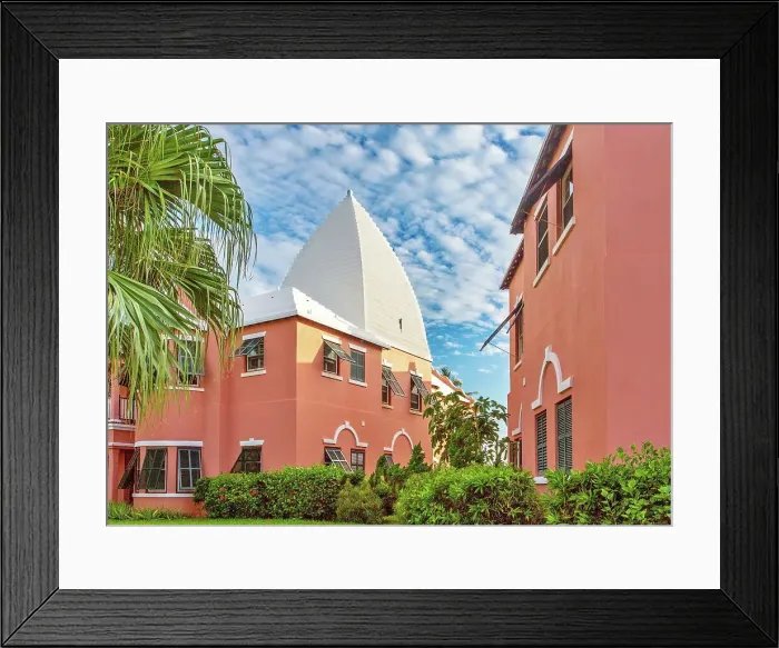 Framed Print : Modern Bermuda architecture echoing the traditional Buttery buildings on the island, Bermuda, Atlantic, North America Framed Print : Modern Bermuda architecture echoing the traditional Buttery buildings on the island, Bermuda, Atlantic, North America