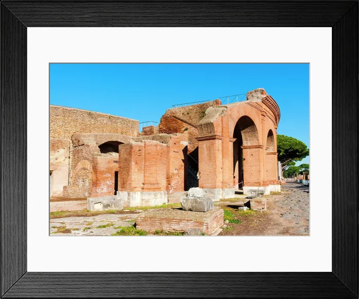 Framed Print : Exterior of the Theater, Ostia Antica archaeological site, Ostia, Rome province, Latium (Lazio), Italy, Europe Framed Print : Exterior of the Theater, Ostia Antica archaeological site, Ostia, Rome province, Latium (Lazio), Italy, Europe