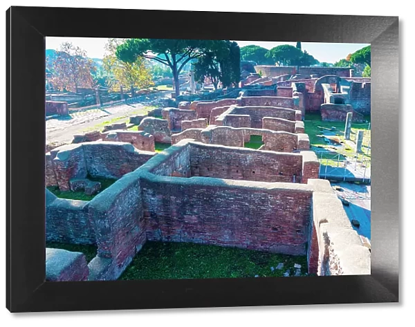 Gymn of Terme di Nettuno (Roman baths of Neptune), Ostia Antica archaeological site, Ostia, Rome province, Latium (Lazio), Italy, Europe