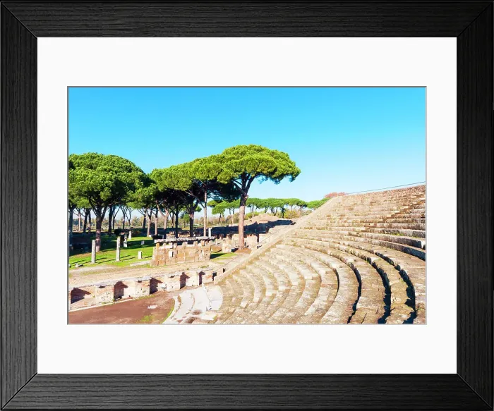 Framed Print : Theater, Ostia Antica archaeological site, Ostia, Rome province, Latium, Latium (Lazio), Italy, Europe Framed Print : Theater, Ostia Antica archaeological site, Ostia, Rome province, Latium, Latium (Lazio), Italy, Europe