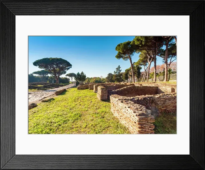 Framed Print : The Portico of the Sloping Roof, Ostia Antica archaeological site, Ostia, Rome province, Latium (Lazio), Italy, Europe Framed Print : The Portico of the Sloping Roof, Ostia Antica archaeological site, Ostia, Rome province, Latium (Lazio), Italy, Europe