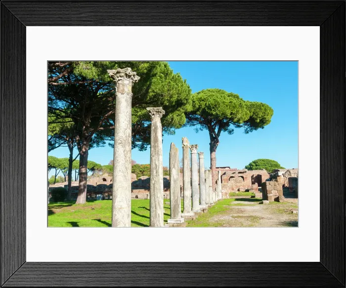Framed Print : Columns of Theater, Ostia Antica archaeological site, Ostia, Rome province, Latium (Lazio), Italy, Europe Framed Print : Columns of Theater, Ostia Antica archaeological site, Ostia, Rome province, Latium (Lazio), Italy, Europe