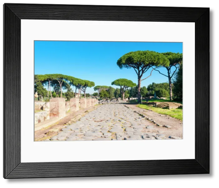 Framed Print : Roman Decumanus, Ostia Antica archaeological site, Ostia, Rome province, Latium (Lazio), Italy, Europe Framed Print : Roman Decumanus, Ostia Antica archaeological site, Ostia, Rome province, Latium (Lazio), Italy, Europe