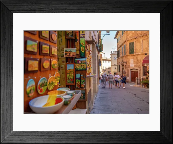 Framed Print : View of shops and shoppers in narrow street in Montepulciano, Montepulciano, Province of Siena, Tuscany, Italy, Europe Framed Print : View of shops and shoppers in narrow street in Montepulciano, Montepulciano, Province of Siena, Tuscany, Italy, Europe