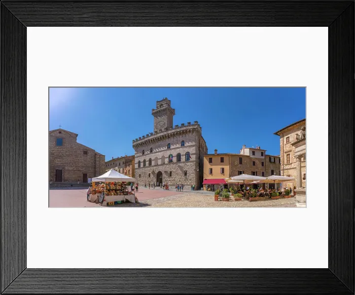 Framed Print : View of Palazzo Comunale in Piazza Grande in Montepulciano, Montepulciano, Province of Siena, Tuscany, Italy, Europe Framed Print : View of Palazzo Comunale in Piazza Grande in Montepulciano, Montepulciano, Province of Siena, Tuscany, Italy, Europe