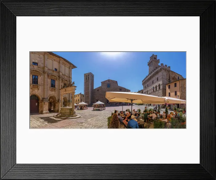 Framed Print : View of Cathedral of Saint Mary Of The Assumption in Piazza Grande in Montepulciano, Montepulciano, Province of Siena, Tuscany, Italy, Europe Framed Print : View of Cathedral of Saint Mary Of The Assumption in Piazza Grande in Montepulciano, Montepulciano, Province of Siena, Tuscany, Italy, Europe
