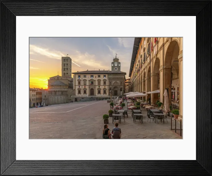 Framed Print : View of architecture in Piazza Grande at sunset, Arezzo, Province of Arezzo, Tuscany, Italy, Europe Framed Print : View of architecture in Piazza Grande at sunset, Arezzo, Province of Arezzo, Tuscany, Italy, Europe
