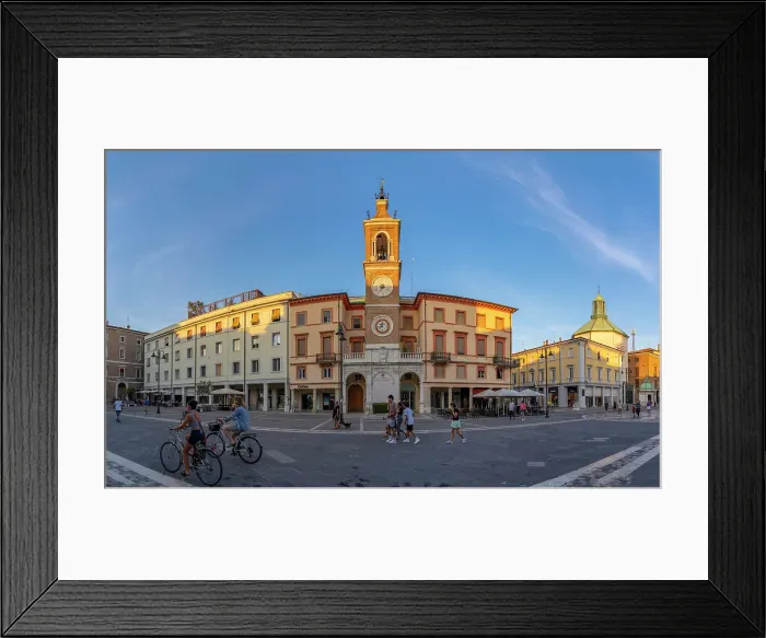 Framed Print : View of Torre dell'Orologio in Piazza Tre Martiri, Rimini, Emilia-Romagna, Italy, Europe Framed Print : View of Torre dell'Orologio in Piazza Tre Martiri, Rimini, Emilia-Romagna, Italy, Europe