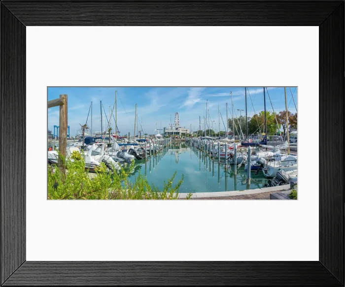 Framed Print : View of boats in Rimini marina, Rimini, Emilia-Romagna, Italy, Europe Framed Print : View of boats in Rimini marina, Rimini, Emilia-Romagna, Italy, Europe