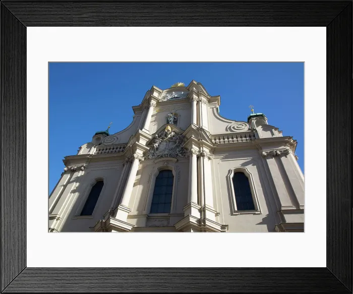 Framed Print : Neo Baroque Facade, Heilig Geist Church, originally founded in the 14th century, Old Town, Munich, Bavaria, Germany, Europe