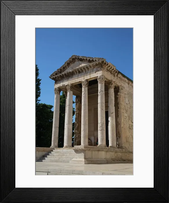 Framed Print : Temple of Augustus, 2 AD, Forum Square, Old Town, Pula, Croatia, Europe