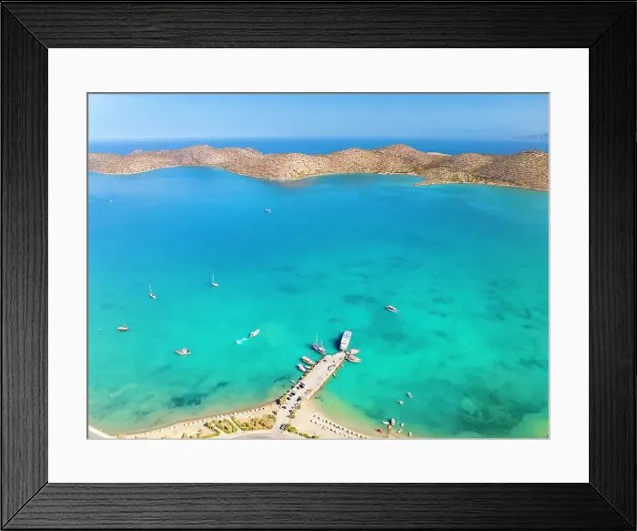 Framed Print : Elounda town beach, Elounda, Crete, Greek Islands, Greece, Europe Framed Print : Elounda town beach, Elounda, Crete, Greek Islands, Greece, Europe