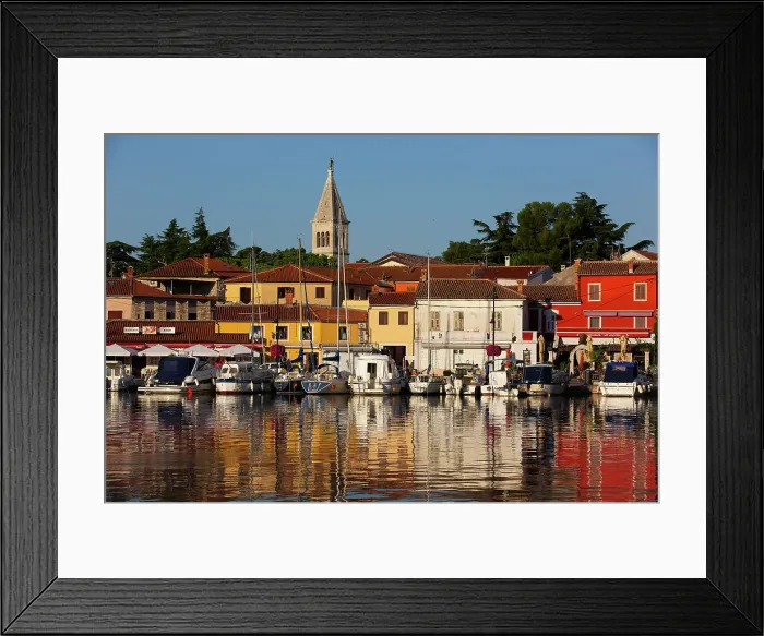 Framed Print : Pleasure Boats, Marina, Novigrad Port, Tower of St. Pelagius Church in the background, Old Town, Novigrad, Croatia, Europe Framed Print : Pleasure Boats, Marina, Novigrad Port, Tower of St. Pelagius Church in the background, Old Town, Novigrad, Croatia, Europe