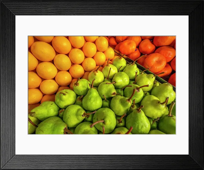 Framed Print : View of produce including pears and oranges on market stall in Central Market in Port Louis, Port Louis, Mauritius, Indian Ocean, Africa Framed Print : View of produce including pears and oranges on market stall in Central Market in Port Louis, Port Louis, Mauritius, Indian Ocean, Africa