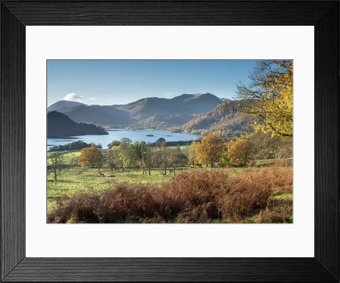 Framed Print : Ullswater from Park Brow near Aira Force, Lake District National Park, UNESCO World Heritage Site, Cumbria, England, United Kingdom, Europe