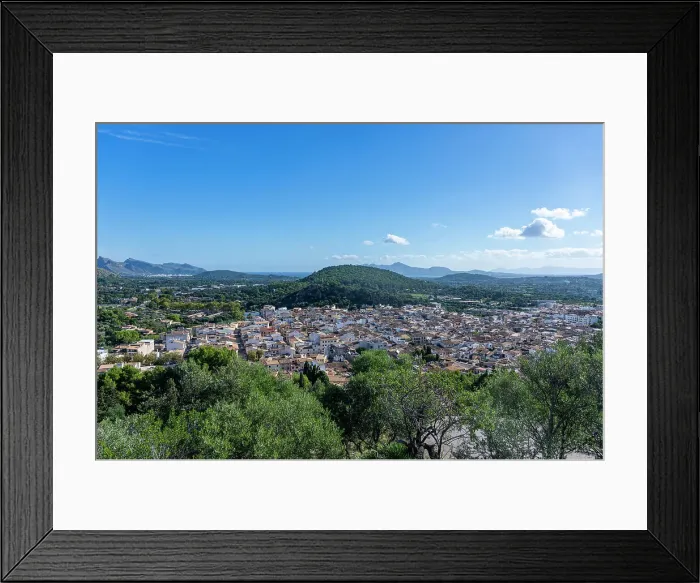 Framed Print : View over Pollenca, Mallorca, Balearic islands, Spain, Mediterranean, Europe Framed Print : View over Pollenca, Mallorca, Balearic islands, Spain, Mediterranean, Europe