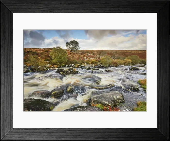 Framed Print : The upper River Teign in autumn, flowing across Gidleigh Common, near Chagford, Dartmoor National Park, Devon, England, United Kingdom, Europe Framed Print : The upper River Teign in autumn, flowing across Gidleigh Common, near Chagford, Dartmoor National Park, Devon, England, United Kingdom, Europe