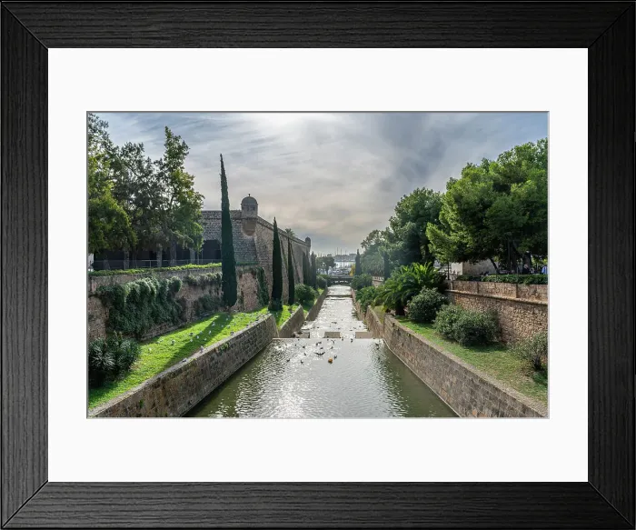 Framed Print : La Riera channel, Palma, Mallorca, Balearic islands, Spain, Mediterranean, Europe Framed Print : La Riera channel, Palma, Mallorca, Balearic islands, Spain, Mediterranean, Europe