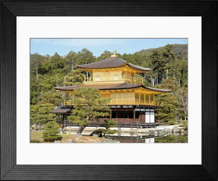 Framed Print : Kinkaku-ji Golden Pavilion Temple, UNESCO World Heritage Site, Kyoto, Honshu, Japan, Asia Framed Print : Kinkaku-ji Golden Pavilion Temple, UNESCO World Heritage Site, Kyoto, Honshu, Japan, Asia