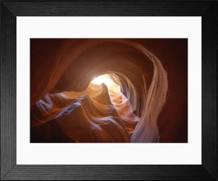 Framed Print : The Upper Antelope Canyon on a sunny summer day, Page, Arizona, United States of America, North America Framed Print : The Upper Antelope Canyon on a sunny summer day, Page, Arizona, United States of America, North America