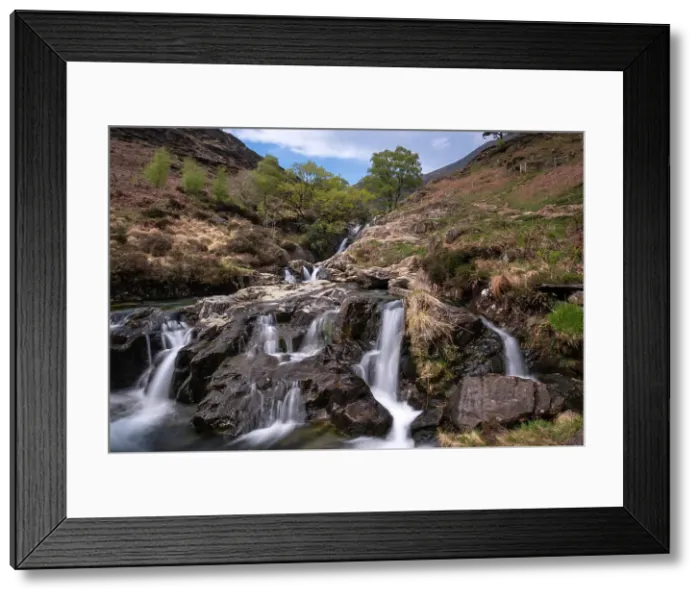 Framed Print : Waterfalls on the Afon Cwm Llan, Cwm Llan, The Watkin Path, Snowdonia National Park (Eryri), North Wales, United Kingdom, Europe Framed Print : Waterfalls on the Afon Cwm Llan, Cwm Llan, The Watkin Path, Snowdonia National Park (Eryri), North Wales, United Kingdom, Europe