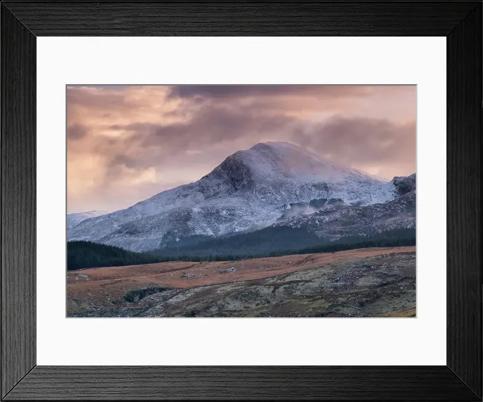Framed Print : Moel Hebog at sunset in winter, Snowdonia National Park (Eryri), North Wales, United Kingdom, Europe Framed Print : Moel Hebog at sunset in winter, Snowdonia National Park (Eryri), North Wales, United Kingdom, Europe