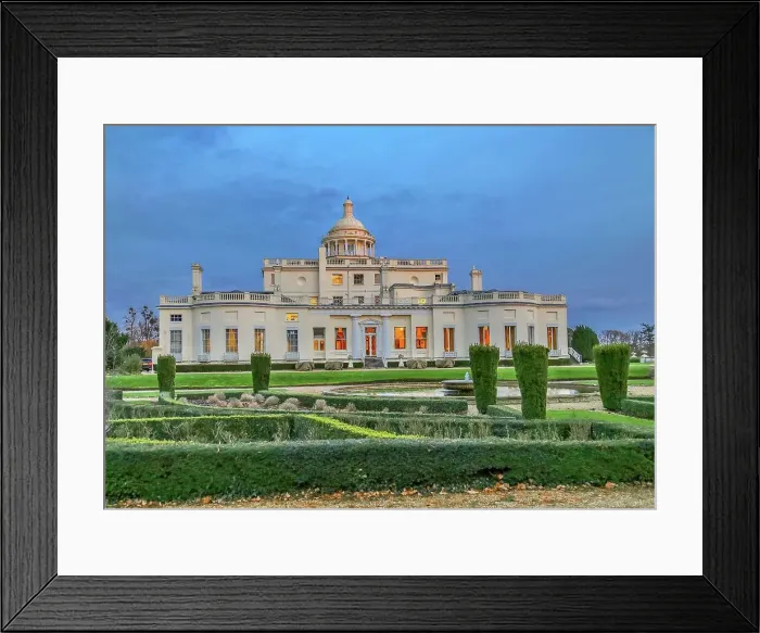 Framed Print : Stoke Park Hotel, venue for the iconic golf match between James Bond and Goldfinger in the 1964 film Goldfinger, Stoke Poges, Buckinghamshire, England, United Kingdom, Europe