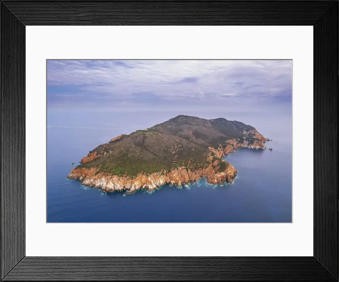Framed Print : Drone view of Zannone island on a cloudy day, Zannone island, Ponza municipality, Circeo National Park, Pontine archipelago, Tyrrhenian sea, Latina province, Latium (Lazio), Italy Europe Framed Print : Drone view of Zannone island on a cloudy day, Zannone island, Ponza municipality, Circeo National Park, Pontine archipelago, Tyrrhenian sea, Latina province, Latium (Lazio), Italy Europe