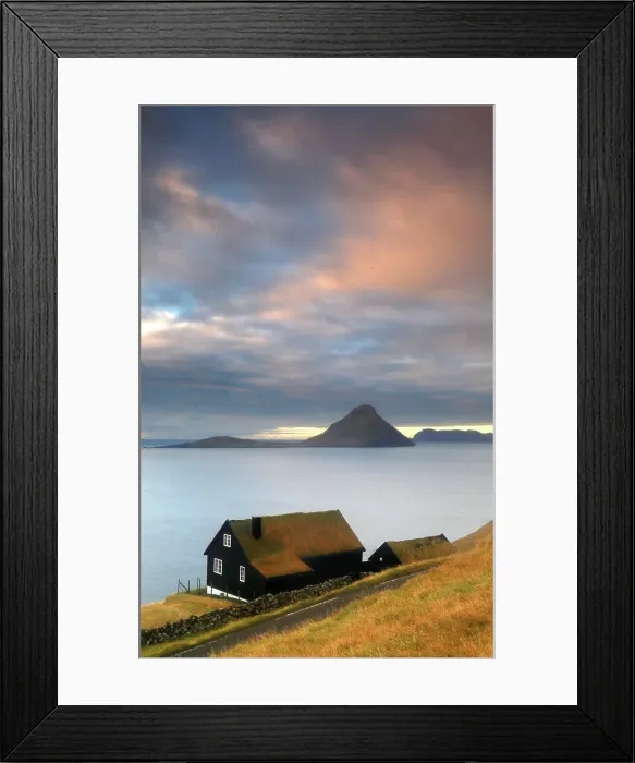 Framed Print : Kirkjubour Village, Streymoy, Faroe Islands, Denmark, Europe Framed Print : Kirkjubour Village, Streymoy, Faroe Islands, Denmark, Europe