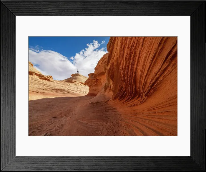 Framed Print : A boy admires the beautiful landscape of rock formations near the town of Page, Arizona, United States of America, North America Framed Print : A boy admires the beautiful landscape of rock formations near the town of Page, Arizona, United States of America, North America