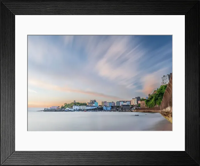 Framed Print : Sunrise over Tenby's harbour on a calm summer morning, a holiday destination on the south coast of Wales, Tenby, Pembrokeshire, Wales, United Kingdom, Europe Framed Print : Sunrise over Tenby's harbour on a calm summer morning, a holiday destination on the south coast of Wales, Tenby, Pembrokeshire, Wales, United Kingdom, Europe