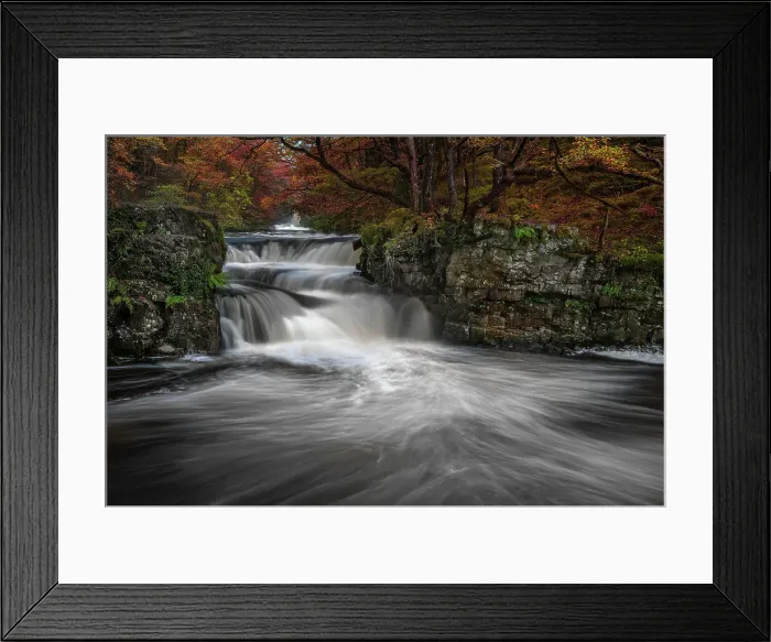 Framed Print : Autumnal waterfall along the Four Waterfalls walk, Waterfall Country, Brecon Beacons National Park, South Wales, United Kingdom, Europe Framed Print : Autumnal waterfall along the Four Waterfalls walk, Waterfall Country, Brecon Beacons National Park, South Wales, United Kingdom, Europe