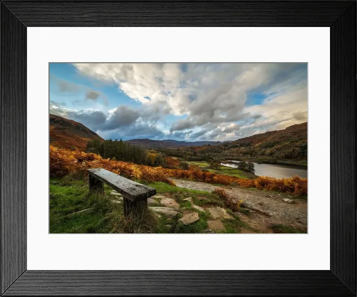 Framed Print : Autumn colours from Rydal Water in Lake District National Park, UNESCO World Heritage Site, Cumbria, England, United Kingdom, Europe Framed Print : Autumn colours from Rydal Water in Lake District National Park, UNESCO World Heritage Site, Cumbria, England, United Kingdom, Europe
