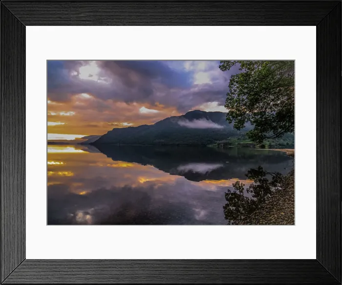 Framed Print : Sunrise from Ullswater in the Lake District National Park, UNESCO World Heritage Site, Cumbria, England, United Kingdom, Europe Framed Print : Sunrise from Ullswater in the Lake District National Park, UNESCO World Heritage Site, Cumbria, England, United Kingdom, Europe
