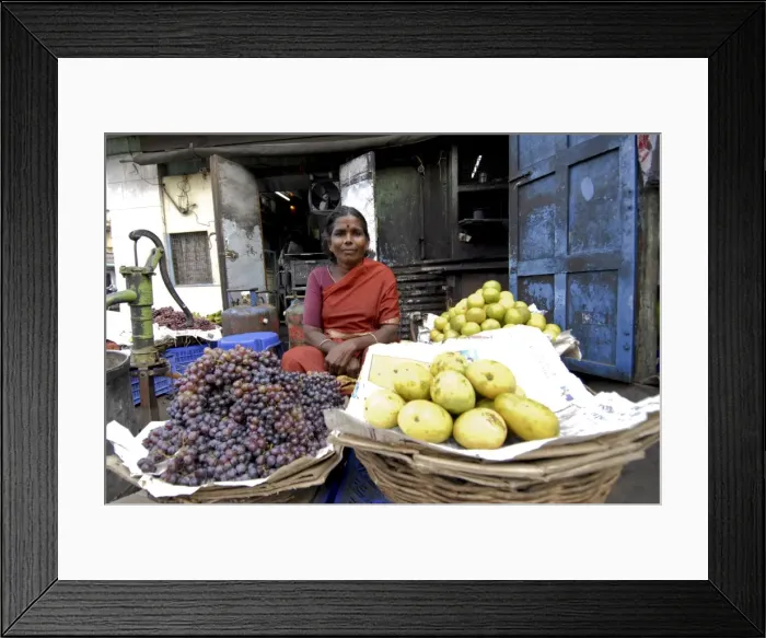 Framed Print : 11734TNBL. Fruit stall in the market, Madurai, Tamil Nadu, India, Asia Framed Print : 11734TNBL. Fruit stall in the market, Madurai, Tamil Nadu, India, Asia