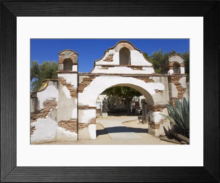 Framed Print : Entrance to Mission San Miguel Arcangel, San Miguel, California, United States of America Framed Print : Entrance to Mission San Miguel Arcangel, San Miguel, California, United States of America
