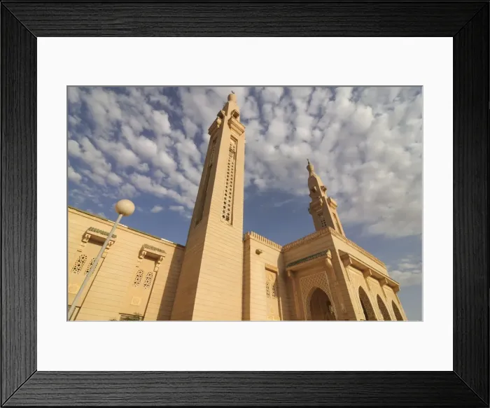 Framed Print : The central mosque of Nouakchott sponsored by Saudi Arabia, Nouakchott Framed Print : The central mosque of Nouakchott sponsored by Saudi Arabia, Nouakchott